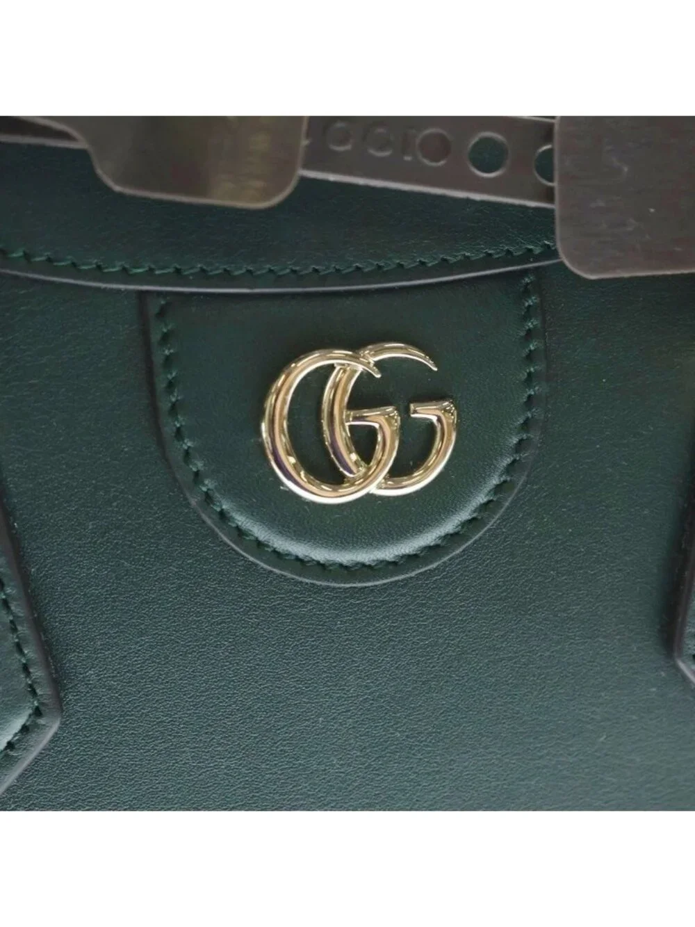 Gucci Diana 2-Way Back Bamboo Leather Green Handbag - Picture 6 of 8